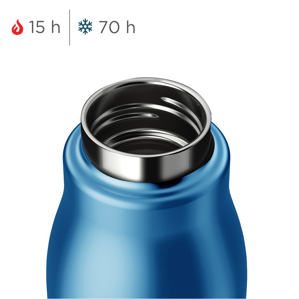 Stainless Steel Thermic Bottle 750Ml Blue  Zoku